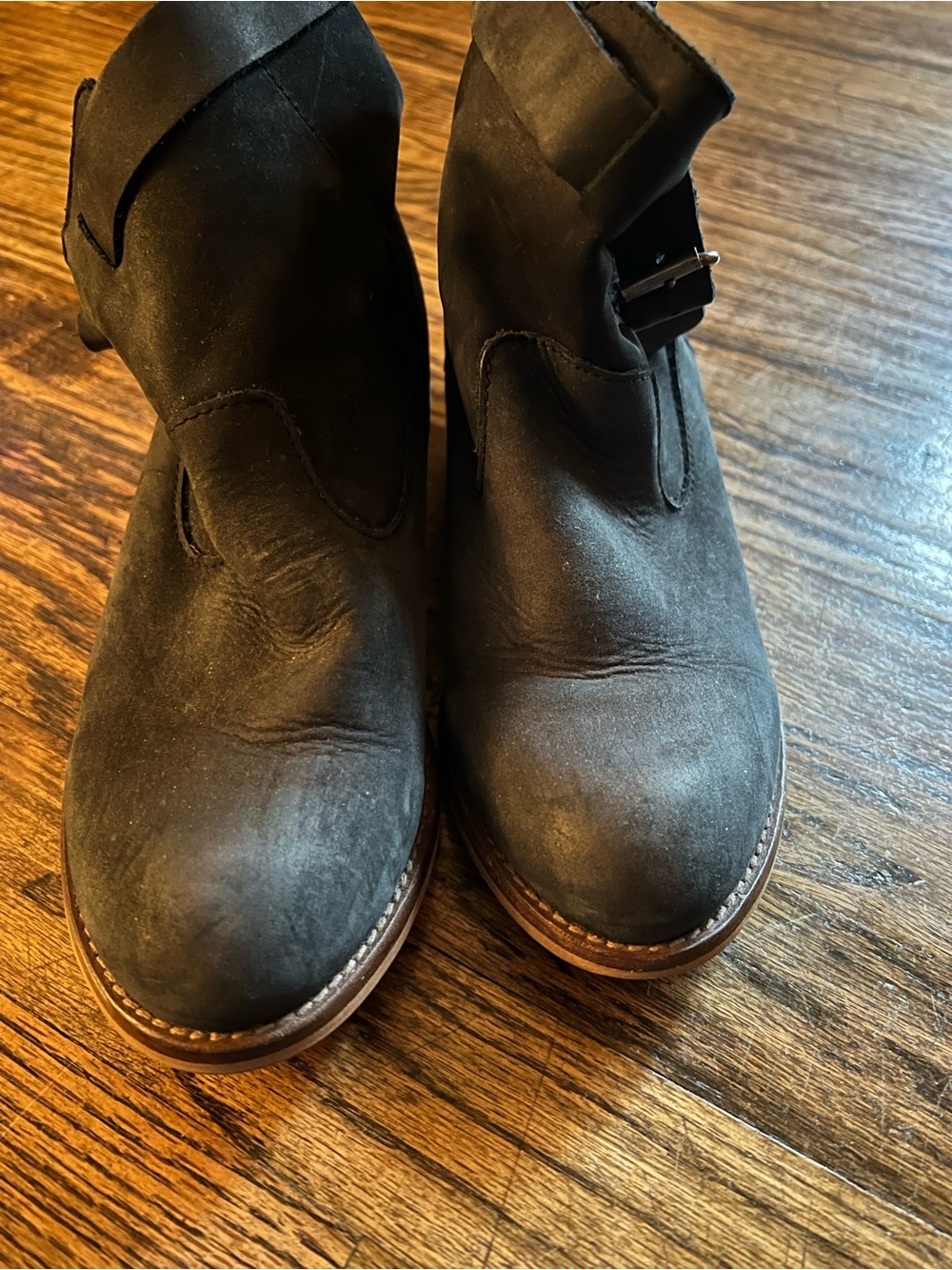 Coolway Black Suede Ankle Booties